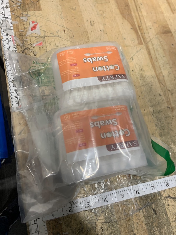 Photo 1 of 2 Packs 160pcs Safety Cotton Swabs with Large Tip, Baby Cotton Buds