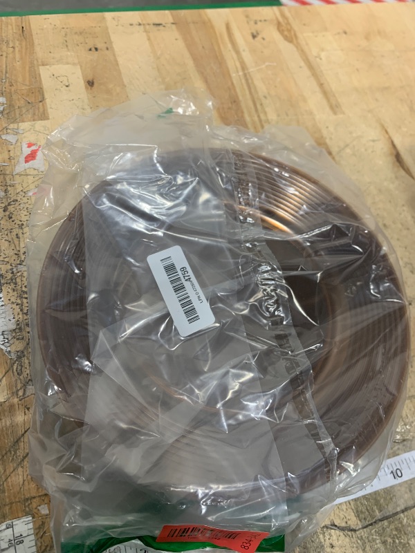 Photo 1 of *SMALL PLATES ONLY* FLOWERCAT 20PCS Clear Brown Plastic Plates - Heavy Duty Plastic Plates Disposable for party &Wedding - Serve for 50Guests party (10inch & 7inch)(Mocha Mousse)