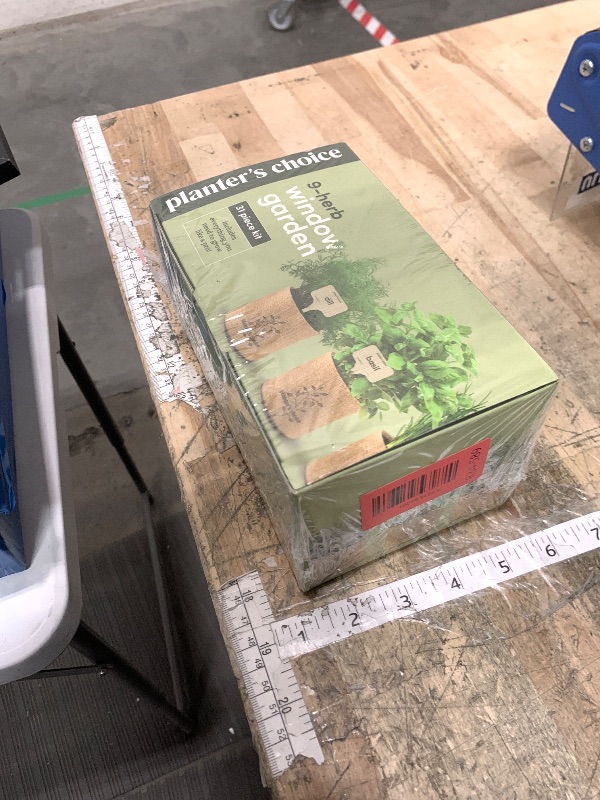 Photo 1 of **FACTORY SEALED** Planters' Choice 9 Herb Indoor Window Garden Kit - House Plants Seeds - Best Unique Christmas Gift Ideas for Women, Mom, Friend, Her, Birthday, Housewarming, Mother - New Home Kitchen Gifts