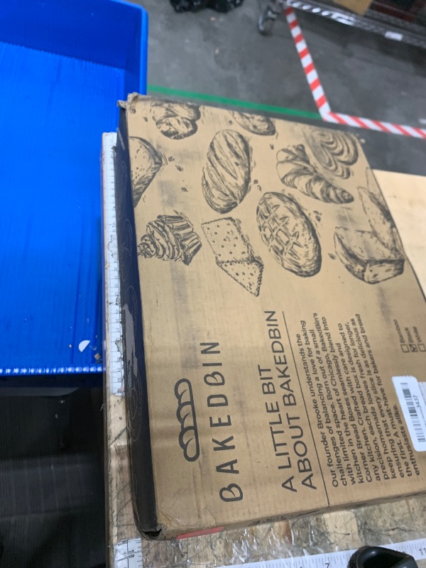 Photo 1 of ***MISSING PARTS***'
BakedBin Corner Bread Box for Kitchen Countertop - New 2026 Airtight Design - Extra Large, Double Layer Black BreadBox, Vintage Storage for Homemade Bread, Under Cabinet Organizer