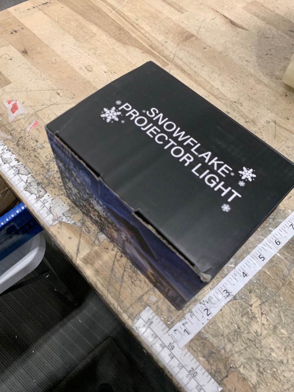 Photo 1 of ?LILNIAGY Christmas Decorations Outdoor Christmas Projector Lights Snowflake Projector, IP65 Waterproof & Adjustable Christmas Lights for Outdoor Christmas Decorations Home Party Garden Xmas Decor