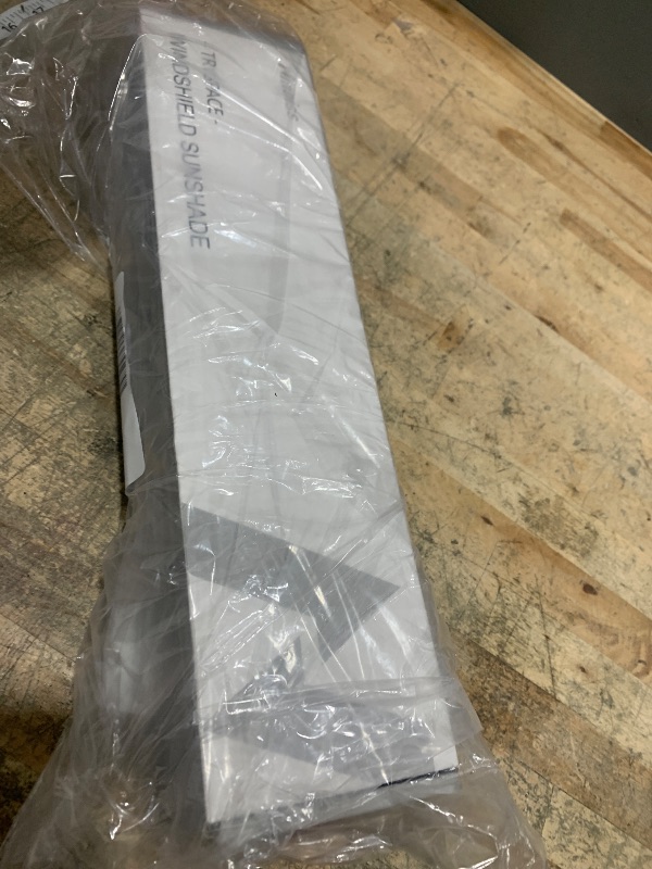 Photo 1 of [Upgraded] Nmoiss Windshield Sun Shade Umbrella - [Vinyl Coating Heat Shield] Protect Car from Sun Rays & Heat Damage Keep Cool and Protect Interior, Spring Structure Edge Medium 56" L x 31" W