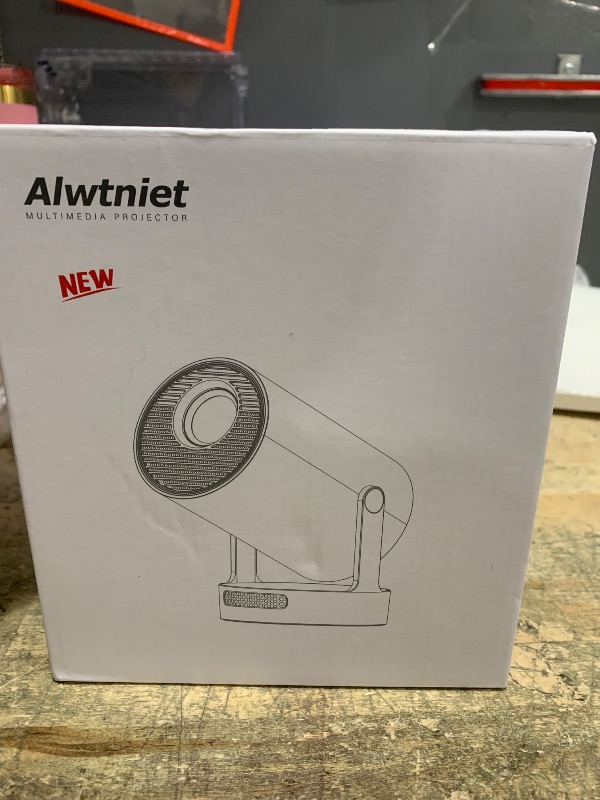 Photo 1 of ?Electric Focus?Mini Projector with WiFi 6 and Bluetooth 5.4, Smart Portable Projector 4k Support, 5W Soundbase Speaker, Auto Keystone 180° Rotation, Home Outdoor Movie Proyector HY300Ultra