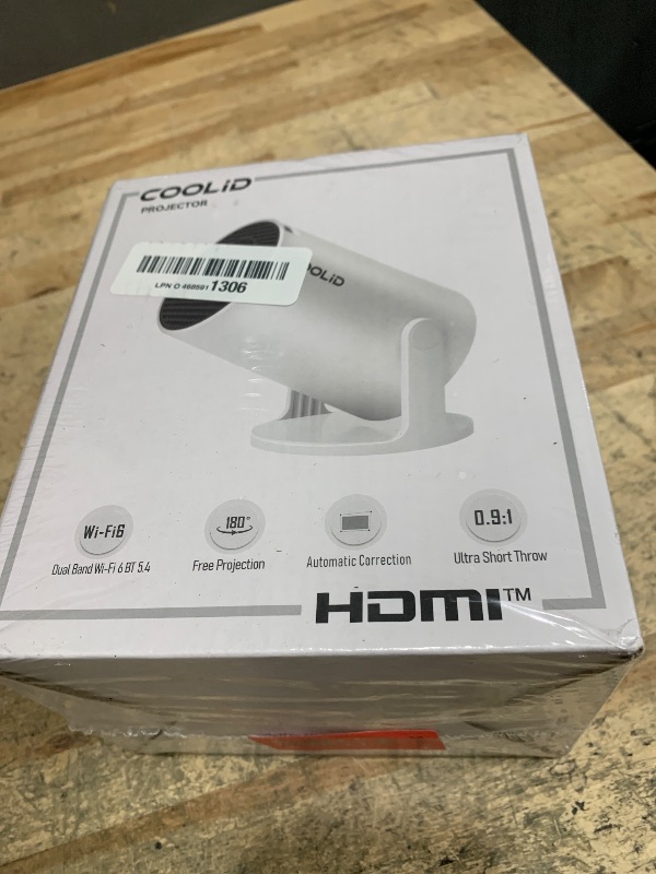 Photo 1 of [Built-in Apps & 2025 Upgraded] Mini Projector Support 4K 1080P Auto Keystone 180° Rotatable with WiFi 6 and Bluetooth 5.4, Projector Portable Compatibile with HDMI/TV Stick/Memory Stick/Laptop-Black