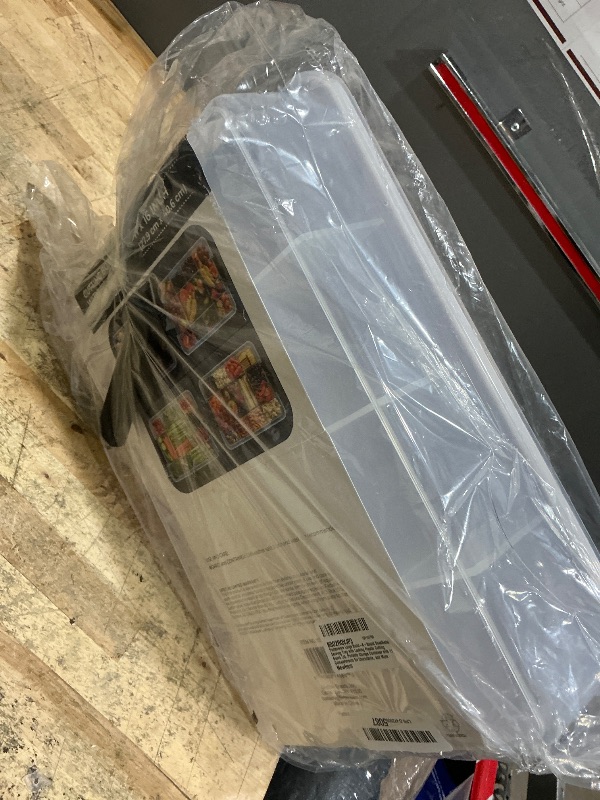 Photo 1 of *** BROKEN HANDLE*** Farberware Large Build-A-Board Snacklebox Serving Tray with Locking Plastic Cutting Board Lid, Portable Storage Container with 11 Compartments for Charcuterie, and More