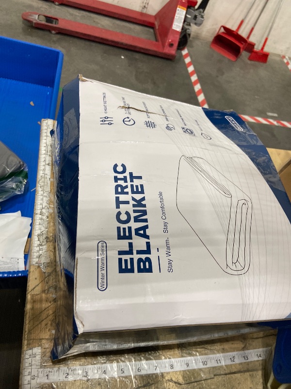 Photo 1 of **ITEM FACTORY SEALED** Easthome Electric Heated Blanket Queen Size Dual Control - 84"x90" Fast Heating Bed Blankets with 6 Heating Levels & 10 Hours Auto Off, Soft Ribbed Flannel, Over-Heat Protection ETL, Dark Gray