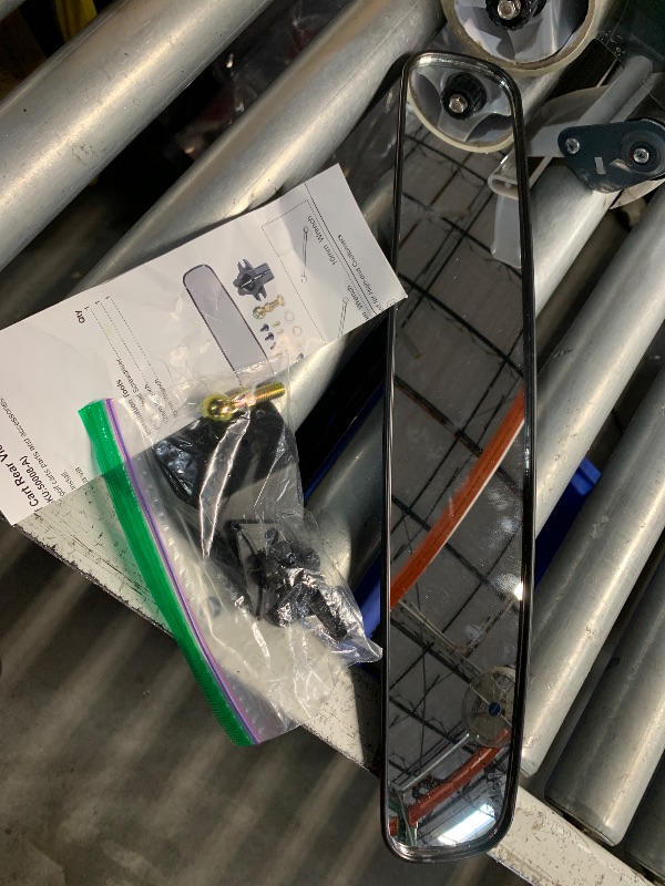 Photo 1 of ***(MISSING PARTS)***10L0L Universal Adjustable Golf Cart Panoramic Rear View Mirror, Rotatable 270 Rotation 16.5"Wide Angle Full Rearview Golf Cart Mirror for EZ Go, Club Car, Yamaha