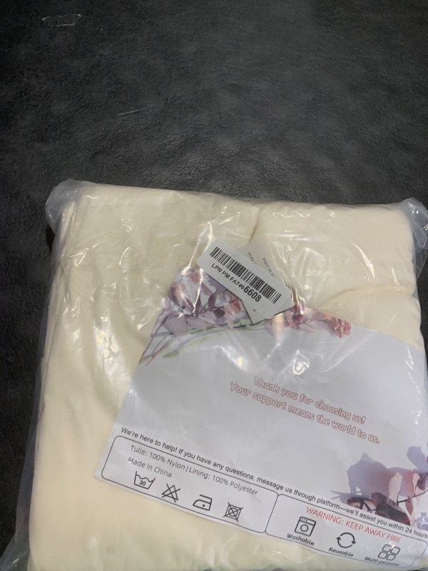 Photo 1 of 10x10ft Wrinkle Free Ivory Backdrop Curtain for Parties Soft Fabric Drapes Wedding Ivory Curtain Backdrop for Birthday Party Decorations Background for Photography 5x10ft,2 Panels