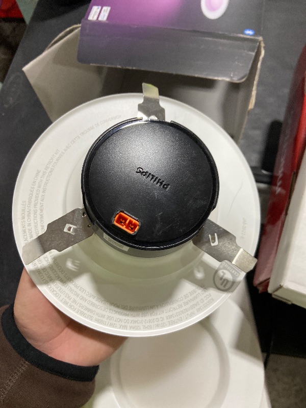 Photo 1 of Philips Hue Smart Recessed 5/6 Inch LED Downlight - White and Color Ambiance Color-Changing Light -4 Pack - 1100LM - Control with Hue App - Compatible with Alexa, Google Assistant and Apple Homekit