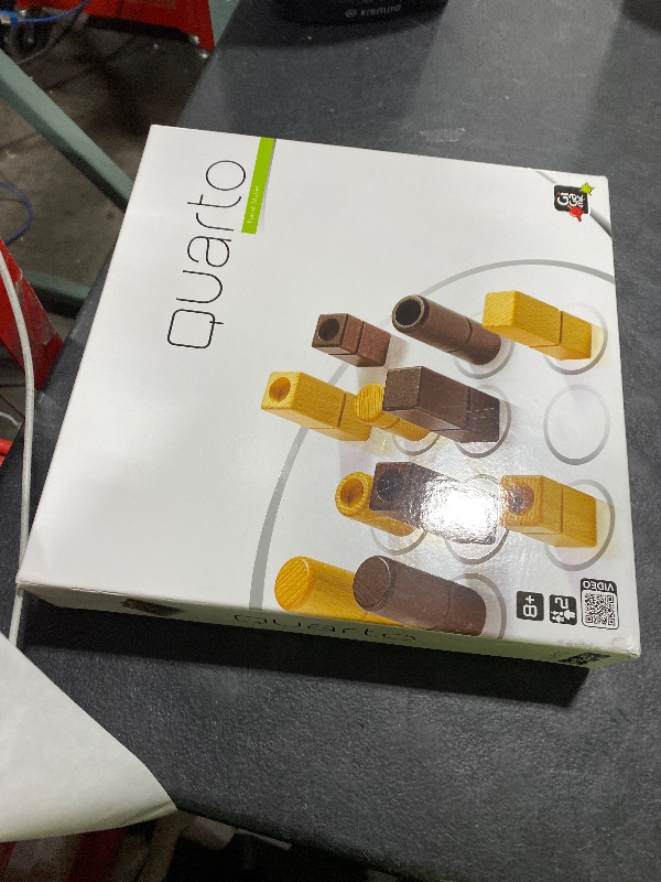 Photo 1 of Quarto | Mensa Select Winner | Wooden Abstract Strategy Board Game for Kids and Adults Family Game Night Favorite | Learn to Play in Less Than 1 Minute | Ages 8+ | 2 Players | 15 Min