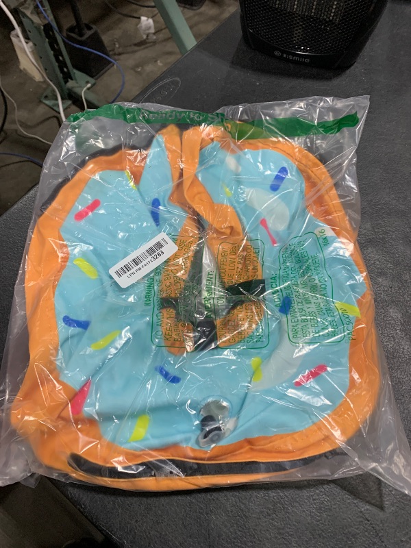 Photo 1 of BENCMATE Inflatable Dog Cone Collar Alternative, Soft Dog Cone for Small Medium Large Dogs and Cats, Neck Recovery ECollar Donut Collar After Surgery (Large, Blue Donut)