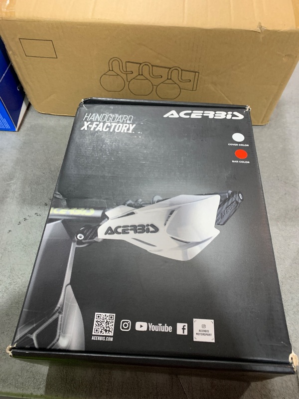 Photo 1 of ****STOCK PHOTO SIMILAR TO ITEM****
Acerbis 22397.237 Moto Hand Guards, White/Red, Size Unifit