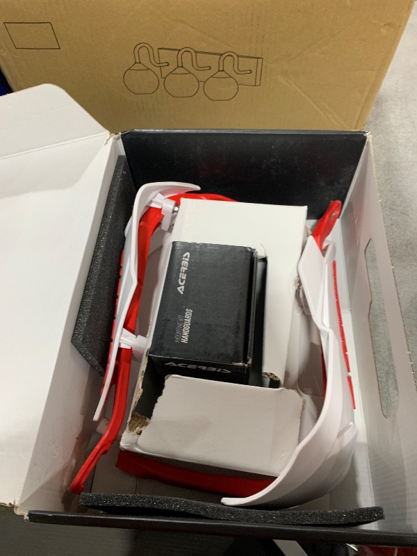 Photo 1 of ****STOCK PHOTO SIMILAR TO ITEM****
Acerbis 22397.237 Moto Hand Guards, White/Red, Size Unifit