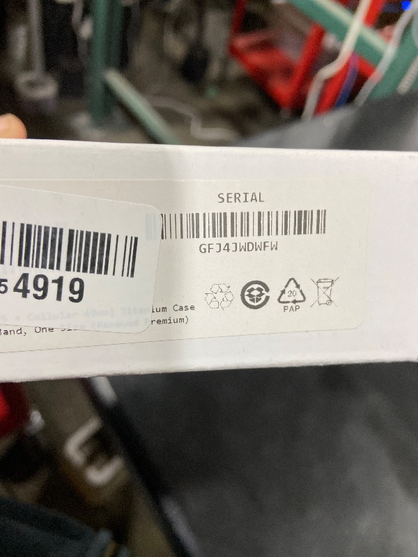 Photo 1 of Apple Watch Ultra [GPS + Cellular 49mm] Titanium Case with Midnight Ocean Band, One Size (Renewed Premium)