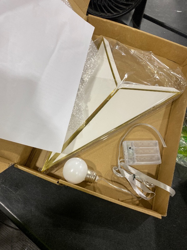 Photo 1 of Baquler 30 Large Christmas Paper Star Lantern with LED Light Foldable Decorative Paper Lantern Hanging Decor for Christmas Holiday Party Advent Star Holiday Porch Xmas Party Decor