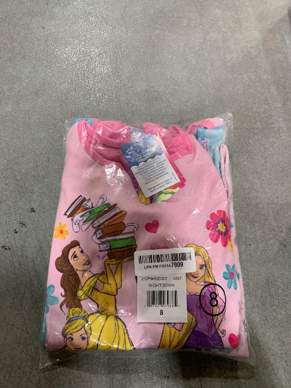 Photo 1 of Disney Girls' Princess 3-Pack Nightgown, GIRLS RULE 3, 8