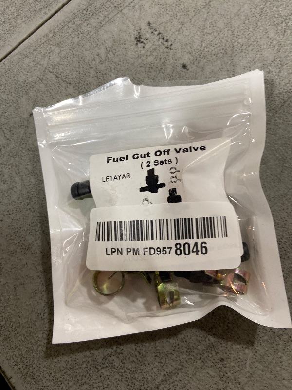 Photo 1 of 1/4 Inline Fuel Cut Off Valve Shut Off Valve Straight Gas Valve with Clamps