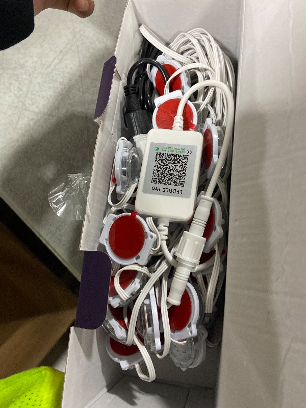 Photo 1 of 100FT Permanent Outdoor Lights for House, 2025 RGB LED Waterproof Christmas Lights Outdoor with Smart APP Remote Control, Outside Eaves Lighting House Decor for Holiday, Halloween, Roof, Party, Daily