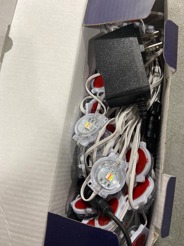 Photo 1 of 100FT Permanent Outdoor RGB Lights - Waterproof Smart LED Eaves Lights with App/Remote Control, Music Sync & DIY Scenes, Perfect for Christmas, Halloween, Parties & Daily Decor, Ideal for House Roof