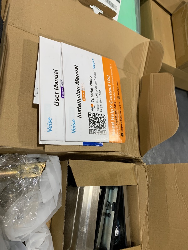 Photo 1 of Veise VE017-L Fingerprint Smart Lock with 2 Lever Handles, Keyless Entry Front Door Lock Set, App Control, Electronic Digital Keypad Deadbolt, Easy Installation, Emergency Power Port, Satin Nickel