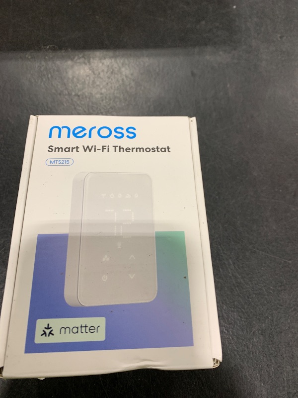 Photo 1 of meross Matter Smart Thermostat for Electric Baseboard Heater, Works with Alexa, HomeKit, Google, SmartThings, Programmable WiFi Thermostat for House, Energy Saving, App & Voice Control for Smart Home