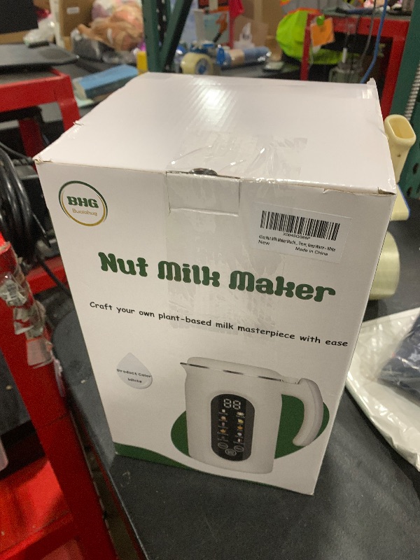 Photo 1 of BHG 45oz Nut Milk Maker, Automatic Soy Milk Maker Machine with 14-Blade Grinder, 11 Functions & LED Touch Screen, Plant-Based Milk Machine for Almond,Oat & Soy, 18H Timer, Keep Warm & Self-Cleaning