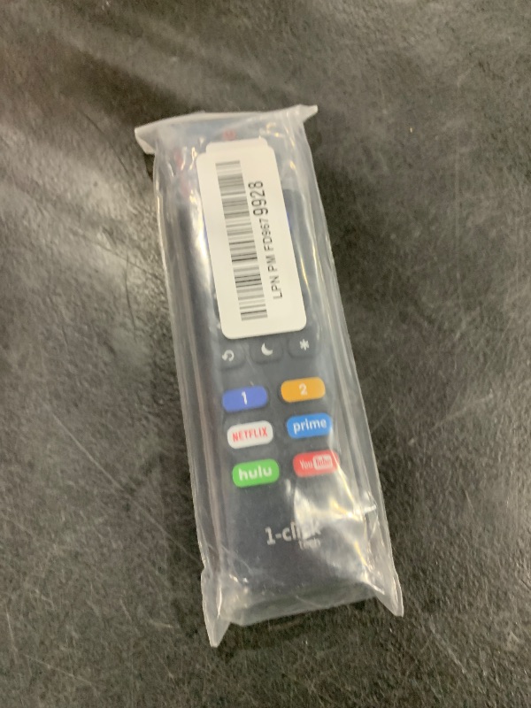 Photo 1 of 1-clicktech for Roku Remote 2-in-1 for Roku-TV and Roku Box, Compatible for TCL Hisense ONN Sanyo Sharp Hitachi Element Insignia LG Magnavox Roku TV, w/ 12 Opt. Channels [NOT for Stick]