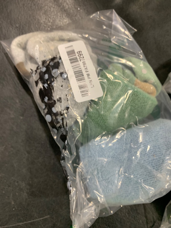 Photo 1 of **USED, INCOMPLETE** Mardonskey Baby Non Slip Winter Socks Baby Boys Warm Terry Socks with Grips for Baby Girls Non Skid Ankle Socks 6 Pairs Size 3-9/2-4 Years