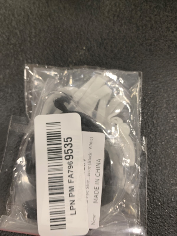 Photo 1 of 2pcs Clear Eye Shield After Cataract Surgery, Breathable Eye cover for Sleeping after Surgery, Elastic Band Transparent Eye Patch for Eye Protector (Black+White)