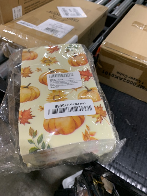 Photo 1 of 100 PCS Thanksgiving Napkins | Disposable Thanksgiving Paper Towel Fall Napkins for Dinner Fall Party Supply