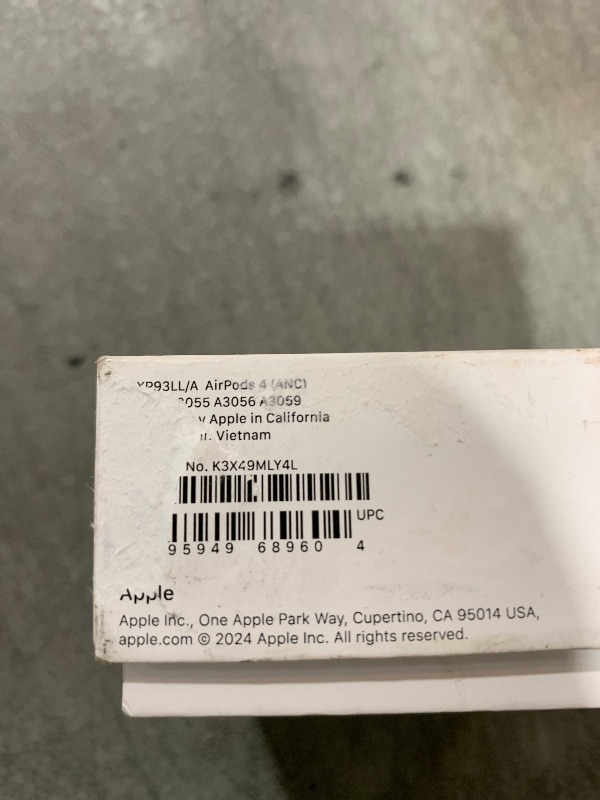 Photo 1 of Apple AirPods 4 Wireless Earbuds, Bluetooth Headphones, with Active Noise Cancellation, Adaptive Audio, Transparency Mode, Personalized Spatial Audio, USB-C Charging Case, Wireless Charging, H2 Chip