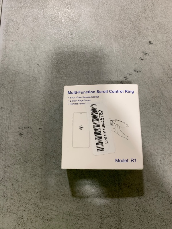 Photo 1 of [New Upgrade, Easy to Use] TikTok Scrolling Ring Remote Control, Camera Shutter Remote, Wireless Bluetooth Scrolling Ring for iPhone, iPad, iOS, Android - Black