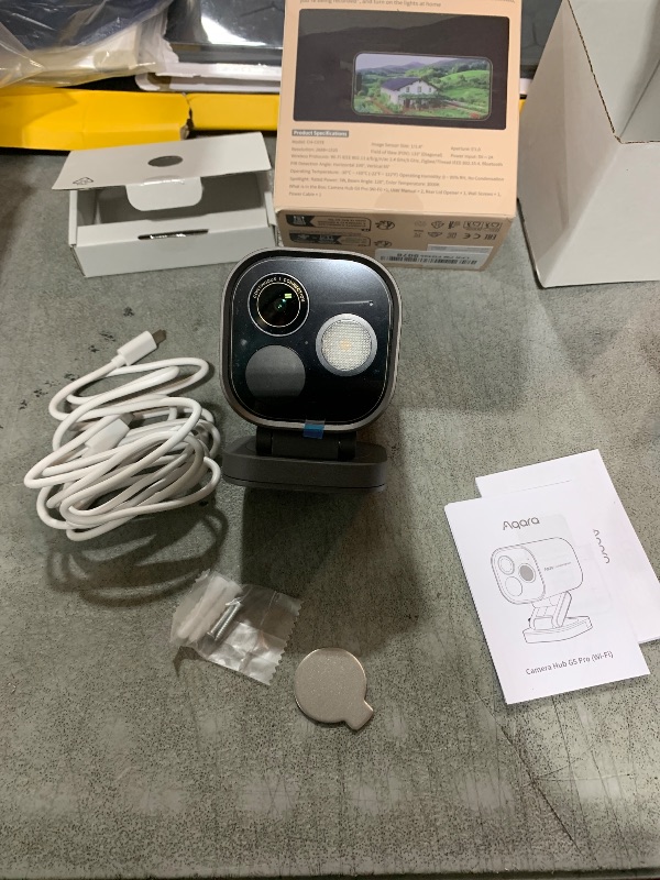 Photo 1 of Aqara 4MP Camera Hub G5 Pro WiFi, True Color Night Vision Security Camera Outdoor, 2.4/5Ghz WiFi, HomeKit Secure Video, Thread Border Router, Local Detection, Thread/Zigbee, Supports Alexa,Google Home