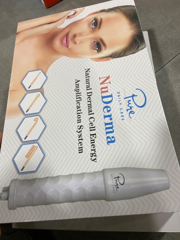Photo 1 of Pure Daily Care NuDerma Handheld Skin Therapy Wand Machine w/Neon – Anti-Aging - Skin Tightening - Wrinkle Reducing - Dark Circles – Clarifying - Hair & Scalp Stimulator