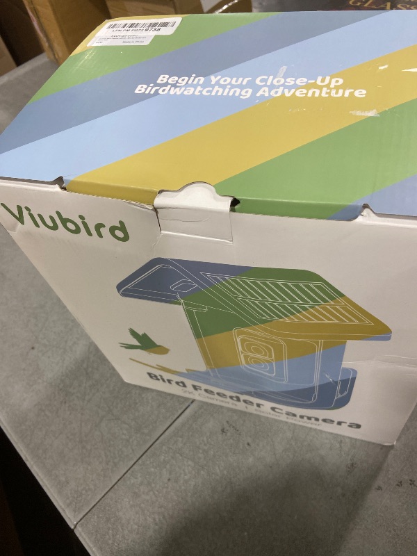 Photo 1 of Bird Feeder with Camera Solar Powered - Smart Bird Feeder Camera 2K HD Live Stream, 5MP Photos, AI Identification for Backyard, 2.4Lb Large Capacity, Gifts for Mom Dad, Blue