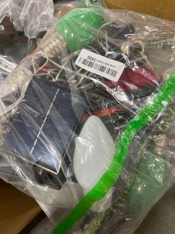 Photo 1 of 10 Pack Large C9 Christmas Decorations Outdoor Waterproof, Solar C9 Christmas Lights Outdoor with 2 Modes, Solar Pathway Lights for Outside Party Yard Lawn Patio Walkway Xmas Decoration (Multicolor)