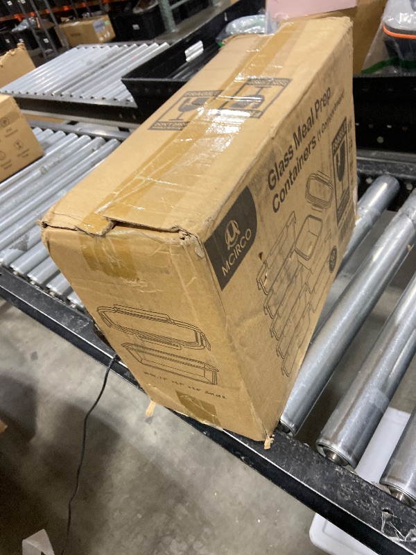 Photo 1 of [8-Pack,30 oz]Glass Meal Prep Containers,Glass Food Storage Containers,Airtight lunch Containers with Lids, Microwave, Oven, Freezer and Dishwasher