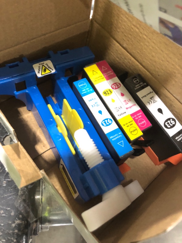 Photo 1 of 923 Ink Cartridges for HP Printers Compatible for HP 923 Ink Cartridges Work for HP OfficeJet Pro 8135e 8130e 8125e 8138e 8139e Ink Cartridges (4 Pack, Black Cyan Magenta Yellow) Without Chip