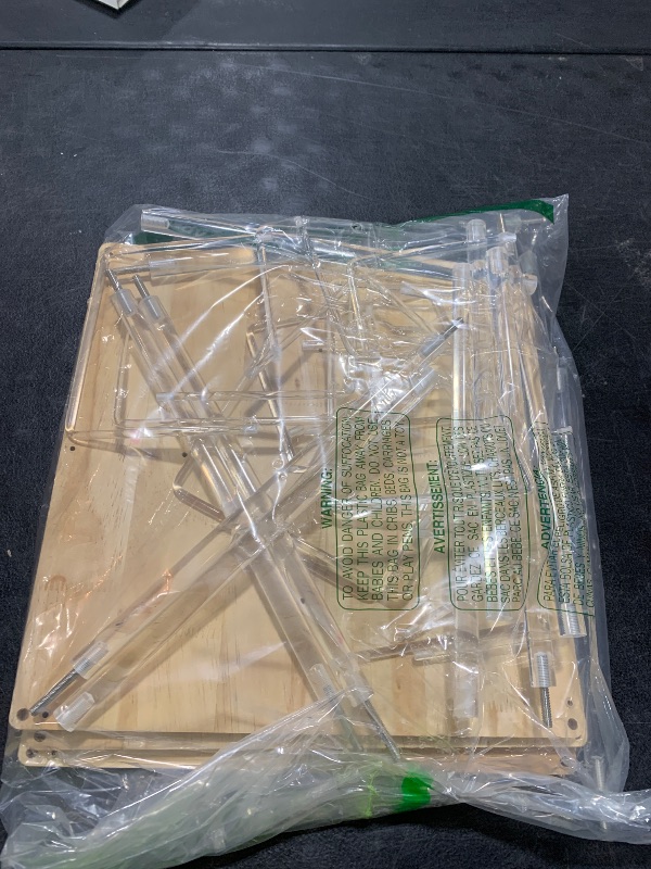 Photo 1 of TAKEKIT 360° Rotating Bookshelf, 5-Tier Spinning Book Shelf Tower with Solid Wood & Clear Acrylic, Square Revolving Bookcase for Living Room, Bedroom and Office