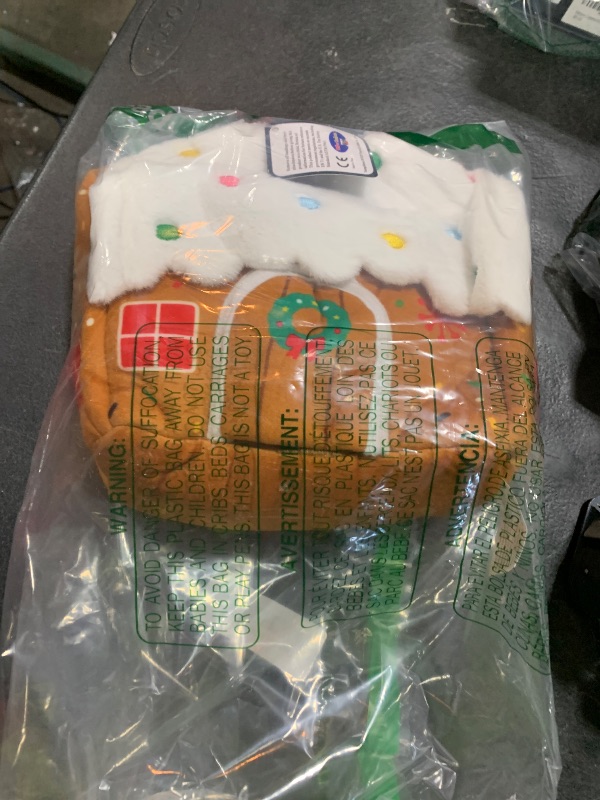 View 2 of 1 PIECE ONLY- Glow Guards Baby First Christmas Plush Playset, Gingerbread House 5-Piece Stuffed Toy Set with Gingerbread Man, Reindeer, Christmas Tree, Snowman, Interactive for Babies Boys Girls, 7"