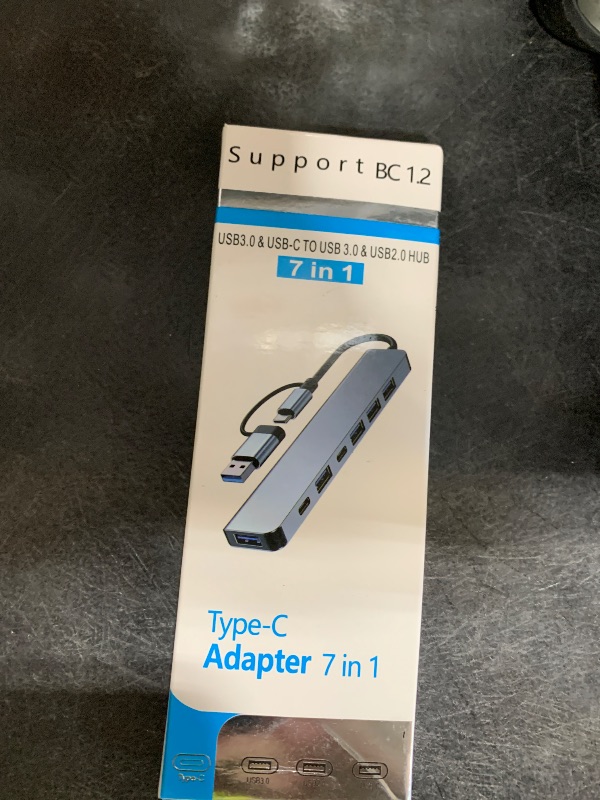 Photo 1 of ?Upgrade? USB C/USB Hub, BERLAT Aluminum 7 in 1 USB C & USB Hub with USB 3.0, USB 2.0 Ports for PC/Laptops/MacBook Pro/Air/iMac/iPad and More Devices
