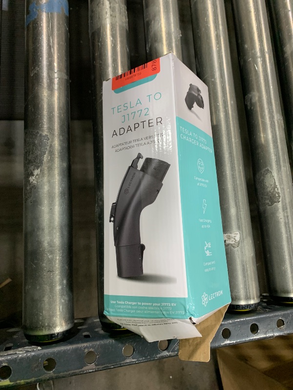 Photo 1 of Lectron Tesla to J1772 EV Charging Adapter – NACS Converter, 48 Amp & 250V, Compatible with Tesla High Powered Connectors, Destination Chargers & Mobile Connectors for J1772 Electric Vehicles (Black)