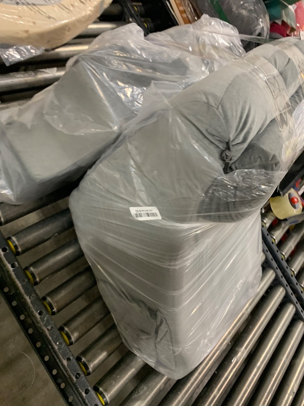 Photo 1 of ENITYA Reading Pillow with Arms for Bed Support, 21" Large Back Support Pillow for Sitting up, Wedge Pillow for Reclining, Watching TV, Reading, Gaming, Resting in Bed, Couch or Floor, Grey