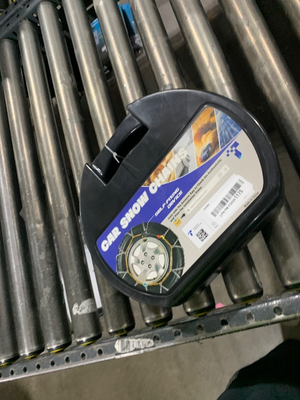 Photo 1 of Snow-Chains Auto Fixing 1 Min Quick Fit Easy Installation Tire-Chains, Portable Reusable Universal Emergency Tire Traction Chain for Passenger Car, Pickup Trucks and SUV - Set of 2 (HKN-120)