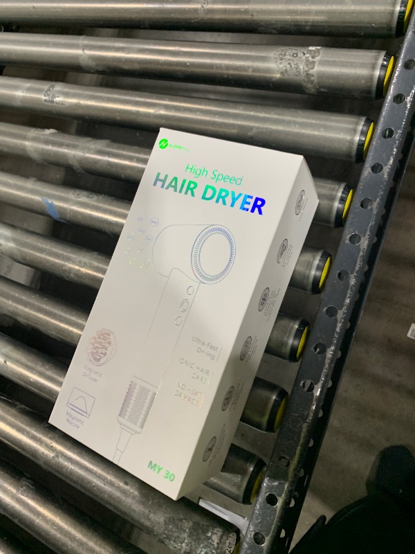 Photo 1 of (OUTLET)slopehill 110,000 RPM Professional Hair Dryer - 0.8lb Ultra-Lightweight, 2 Billion Ion Technology for 98% Frizz Reduction, AI Smart-Temp Control, Magnetic Attachments for All Hair Types (Pink)