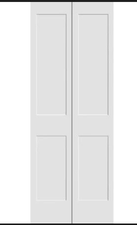 Photo 1 of Trimlite 24 Inch by 79 Inch Flat 2-Panel Colonial Interior Bifold Door with Installation Hardware with Ovolo Sticking Profile
