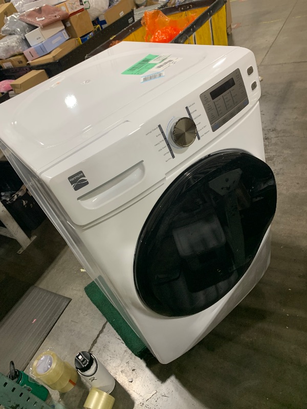 Photo 1 of Kenmore 4.5 cu. ft. Front Load Washer with Stain Removing Steam Treatment - Reduce Laundry Time with Accela Wash - LED - ENERGY STAR Certified - White