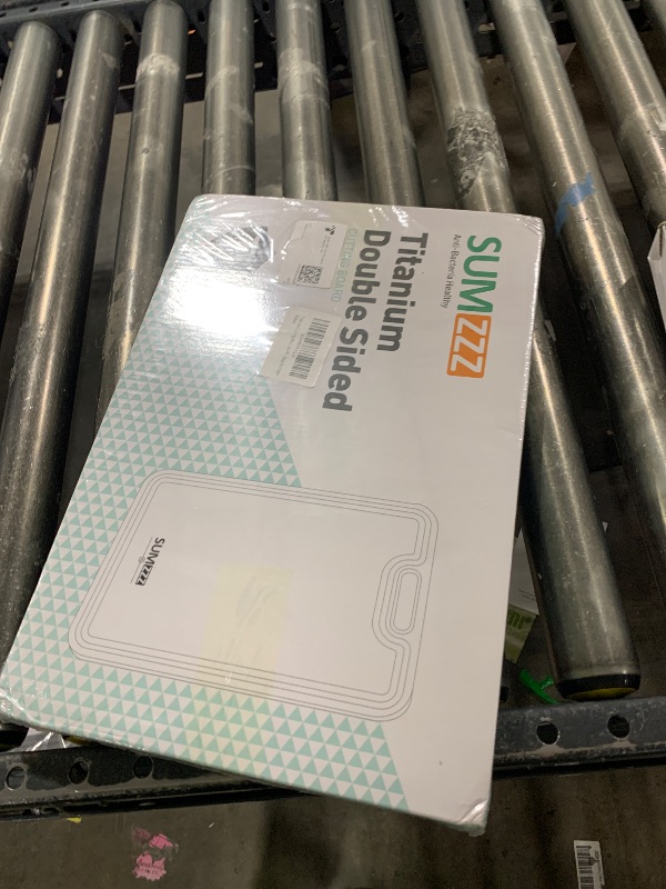 Photo 1 of Titanium Cutting Board for Kitchen, Cutting Board Double Sided Food Grade, Pure Titanium/PP, Easy to Clean[15.5”*10.5”+12”*8.5”]