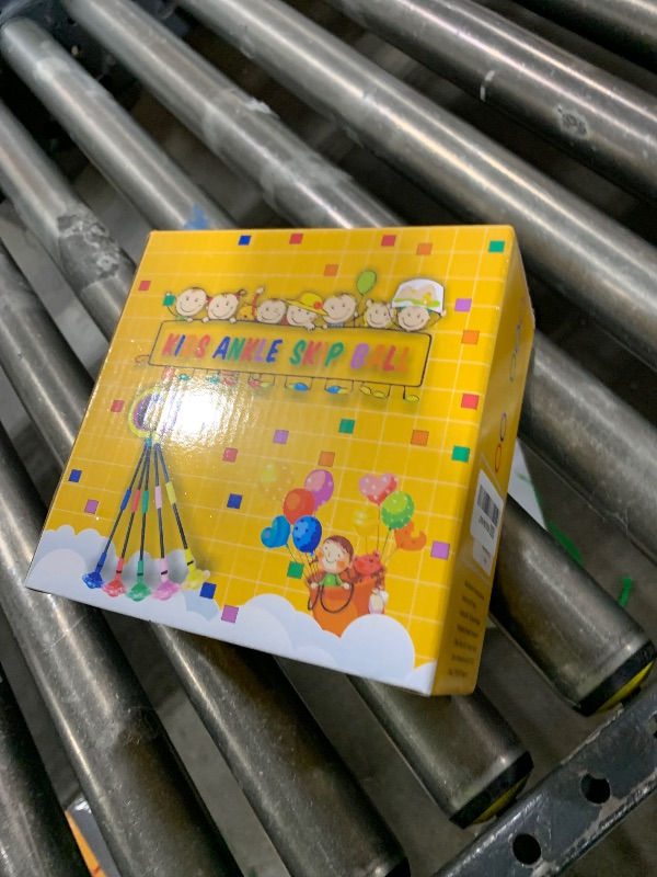 Photo 1 of Ankle Skip Ball for Kids, Foldable Colorful Light Flash Wheel Skip Ball for Adults, Indoor Outdoor Game Toys for Kids Girls Boys, Gift for Girls, Boys Ages 5 6 7 8 9 10 11 12 Years Old- Blue