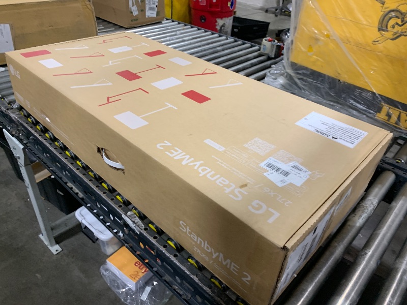 Photo 1 of LG 27-Inch StanbyME 2 with Folio Cover, Portable Touch Screen, Dolby Vision, HDR10, Filmmaker Mode, Built-in Battery, Full Swivel Rotation (27LX6TYGA, 2025)